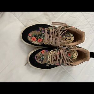 Adidas flower/snake sneakers